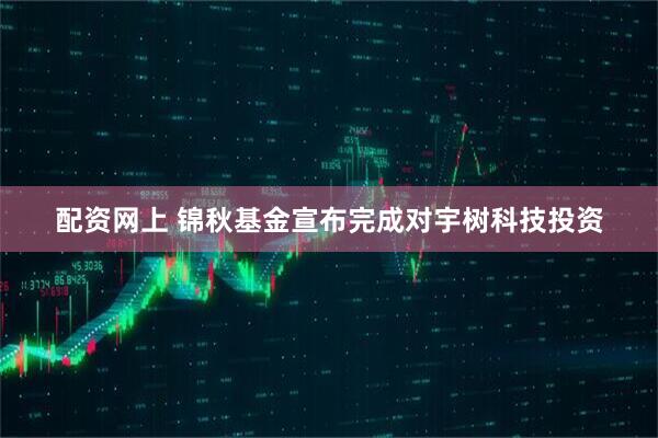 配资网上 锦秋基金宣布完成对宇树科技投资